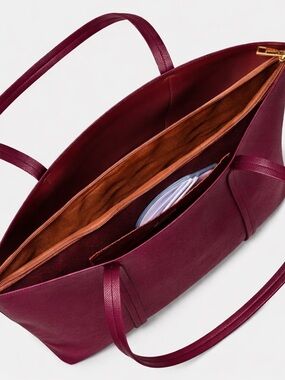 Triple Compartment Work Burgundy Tote by New Day.